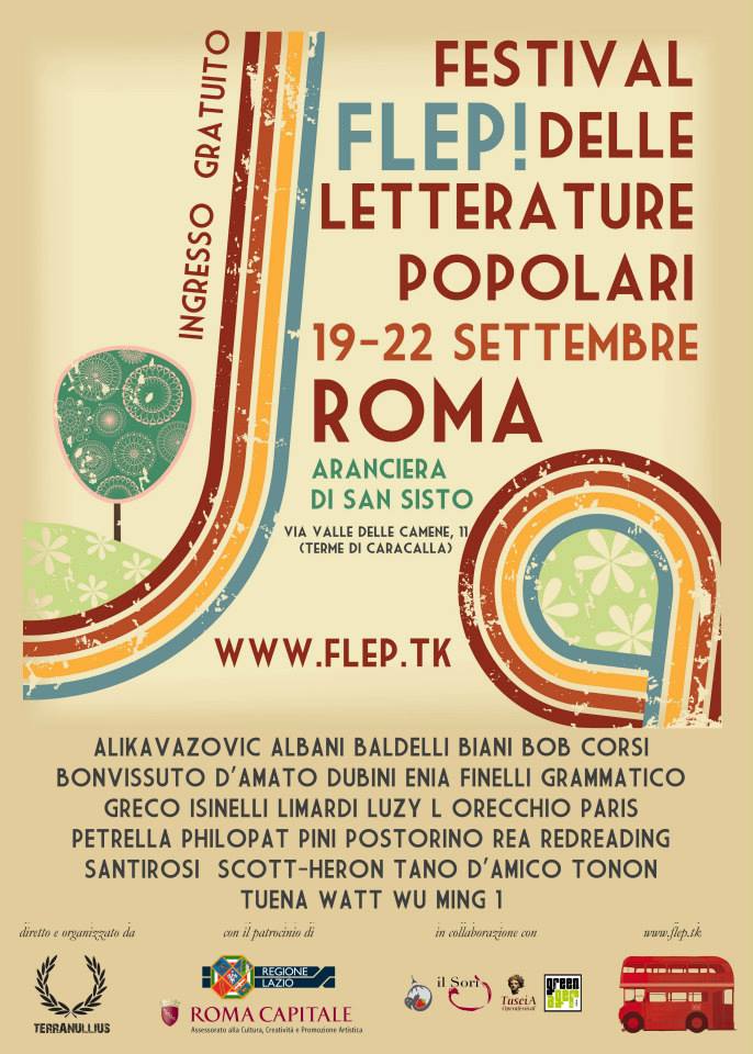FLEP! Festival delle letterature popolari, dal 19 al 22 settembre, Roma